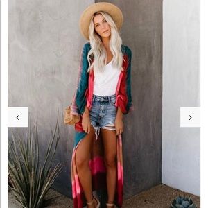 COLORWAY TIE DYE KAFTAN kimono